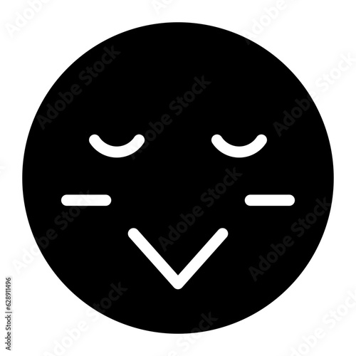 shy glyph icon