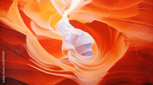 oil painting on canvas, Antelope Canyon in the Navajo Reservation near Page, Arizona USA (ai generated)