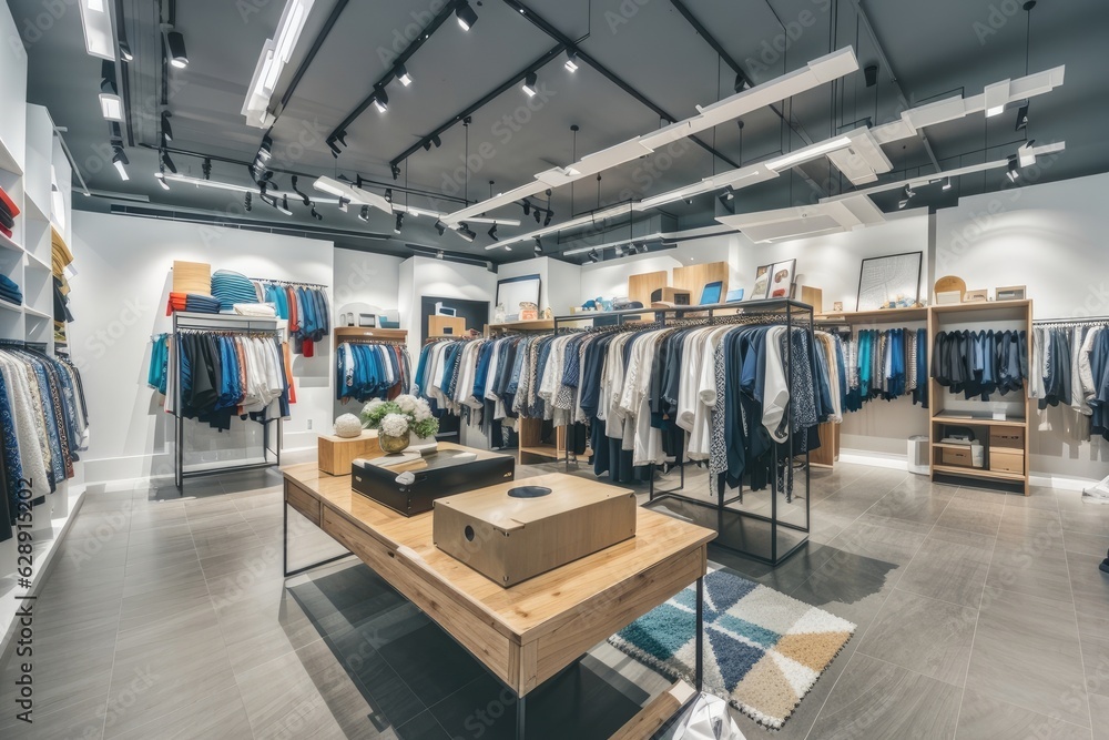 Fototapeta premium interior of a clothing store