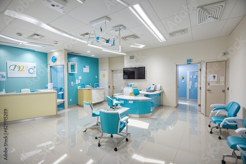 modern doctors clinic interior