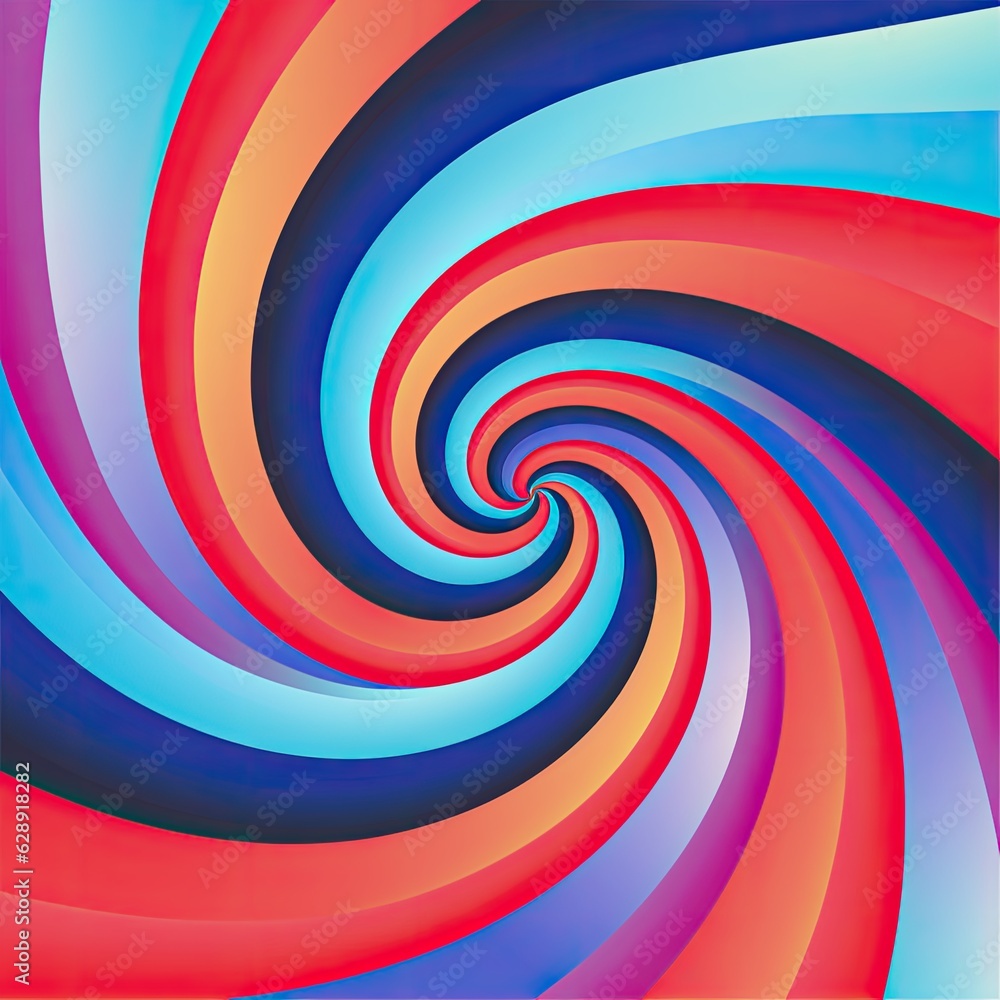 A psychedelic optical illusion background generative AI