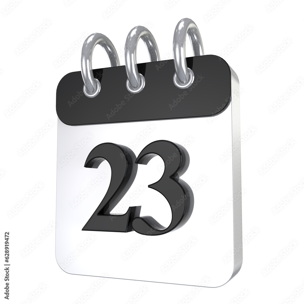 Icon Calendar 3D Render Icon Calendar 3D Render
