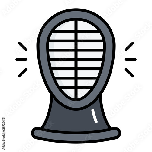 Fencing Line Color Icon