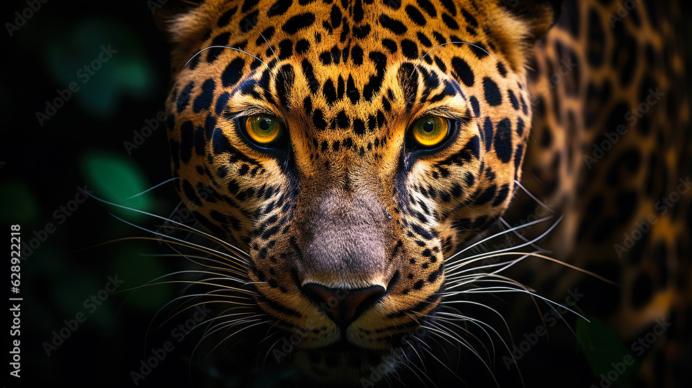Obraz premium Leopard / Jaguard - AI Generative