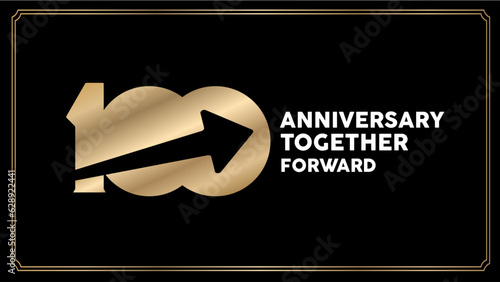 100th anniversary vector work, 100. year celebration