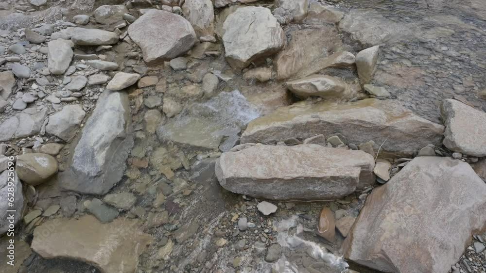 Water flowing over rocks in a small stream. Camera locked. With sound. Water flowing over rocks in a small stream. Camera locked. With sound.