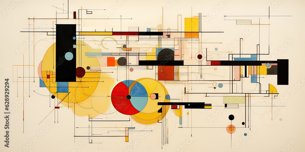 AI Generated. AI Generative. Abstract geometric floor plan design architecture top view pattern background graphic art. Watercolor ink poster AI Generated. AI Generative. Abstract geometric floor plan design architecture top view pattern background graphic art. Watercolor ink poster