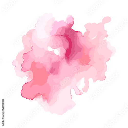Vector soft watercolor splash stain background