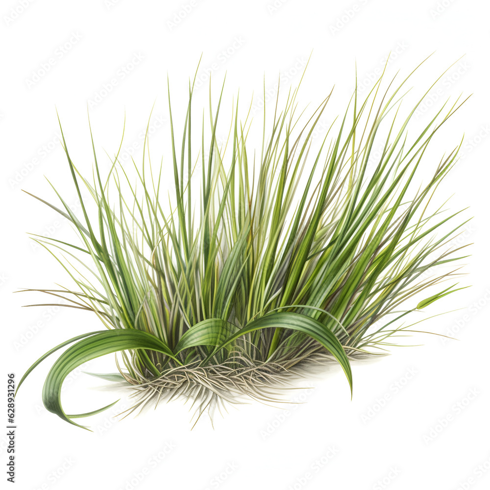 Obraz premium green grass isolated on white