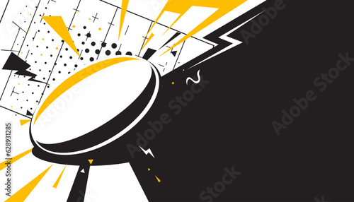 Rugby abstract background design. Sports concept