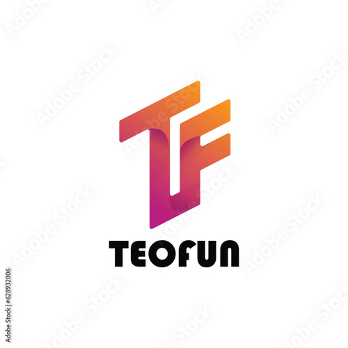 TF letter logo design