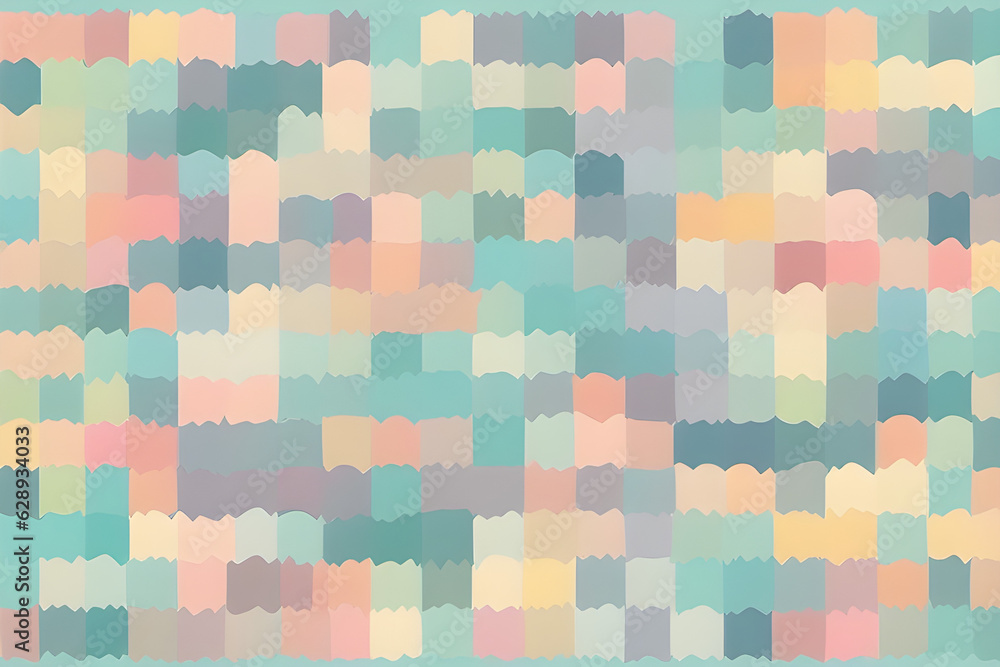 Fototapeta premium seamless pattern with squares, Generative AI