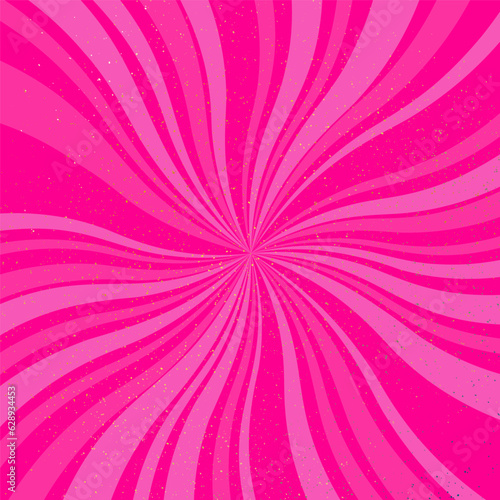 Print op canvas Hot pink barbie background with pink banner poster background, terrazzo