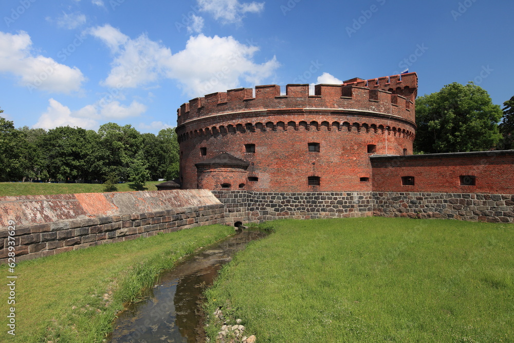 Fortification wall in Kaliningrad, Russia