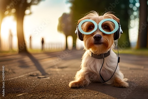 dog in the city