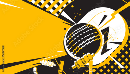 Cricket abstract background. Sports concept..