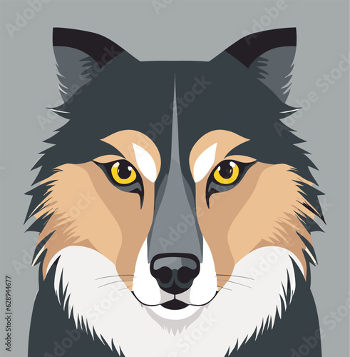 illustration of a wolf