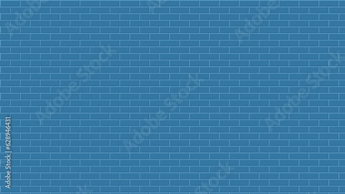 Abstract brick wall vector illustration background design, Blue brick wall texture vector illustration