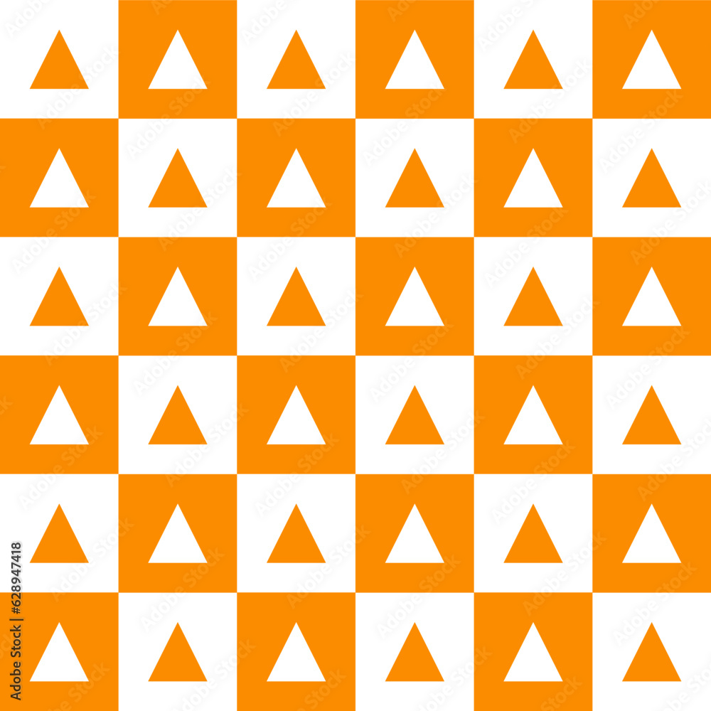 Orange triangle pattern. triangle vector seamless pattern. seamless pattern. tile background Decorative elements, floor tiles, wall tiles, gift wrapping, decorating paper. Orange triangle pattern. triangle vector seamless pattern. seamless pattern. tile background Decorative elements, floor tiles, wall tiles, gift wrapping, decorating paper.