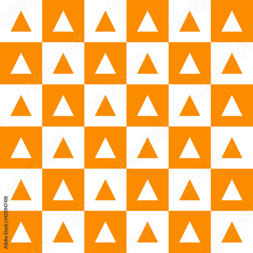 Orange triangle pattern. triangle vector seamless pattern. seamless pattern. tile background Decorative elements  floor tiles  wall tiles  gift wrapping  decorating paper.