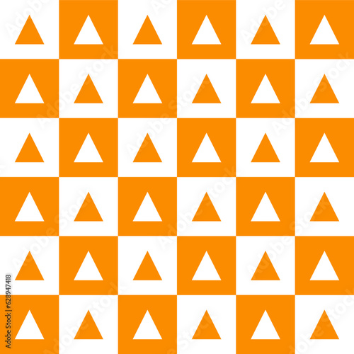 Free Download Orange triangle pattern. triangle vector seamless pattern. seamless pattern. tile background Decorative elements, floor tiles, wall tiles, gift wrapping, decorating paper. - GFXLoad