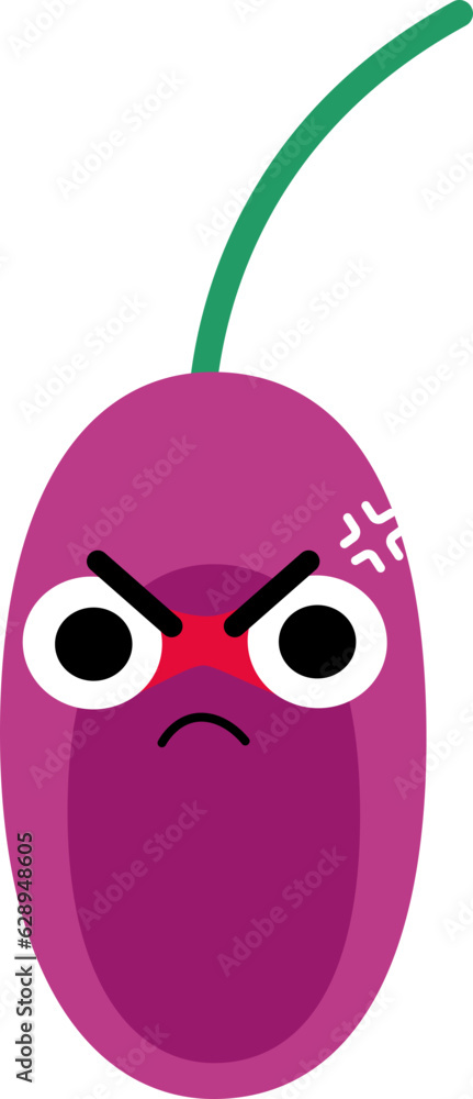 Fototapeta premium Jamun Face Over Angry