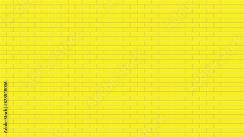 Abstract brick wall vector illustration background design, yellow brick wall texture vector illustration