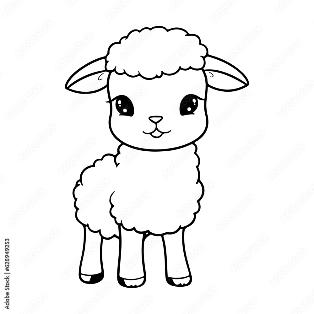 sheep cute cartoon line for drawing sheep cute cartoon line for drawing