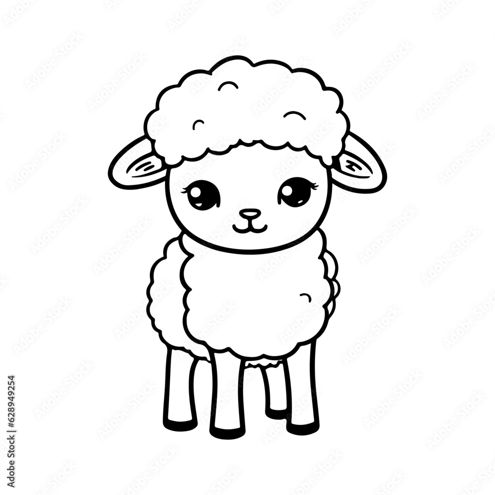 sheep cute cartoon line for drawing sheep cute cartoon line for drawing