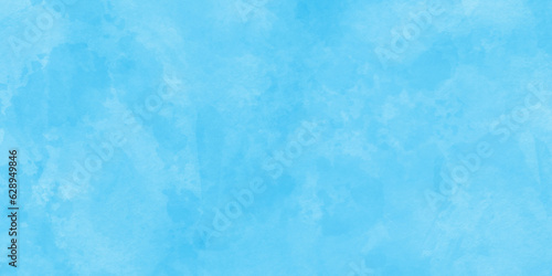 Bright painted sky blue watercolor background,blue watercolor background. blue watercolor abstract background.Stain artistic vector used as being an element, design and card,