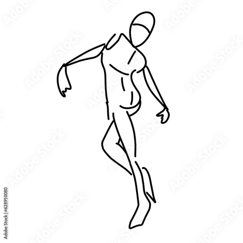 Sketch poses people © Vector stock
