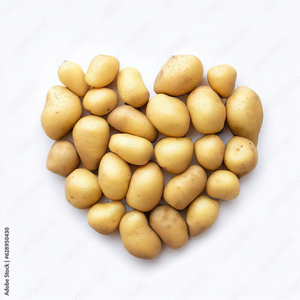 Wholesome Potato Fantasy - Vegetable Heart in AI Art, Generative AI Wholesome Potato Fantasy - Vegetable Heart in AI Art, Generative AI