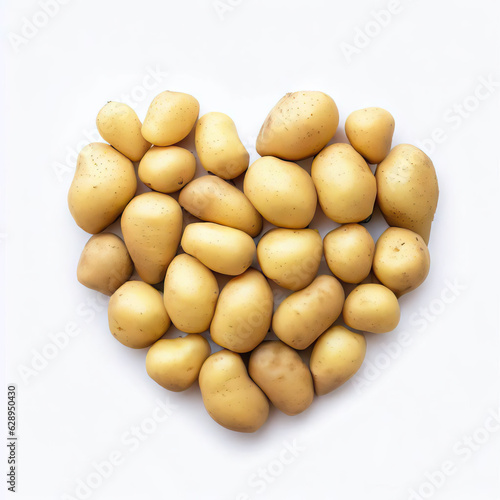 Wholesome Potato Fantasy - Vegetable Heart in AI Art, Generative AI