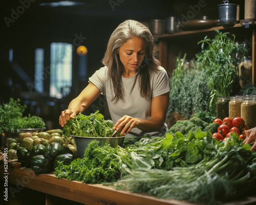 woman owner of an organic g...