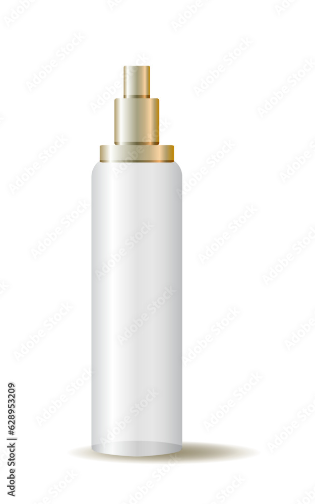 Bottles with spray, dispenser and dropper, cream jar, tube. Cosmetic package. Bottles with spray, dispenser and dropper, cream jar, tube. Cosmetic package.