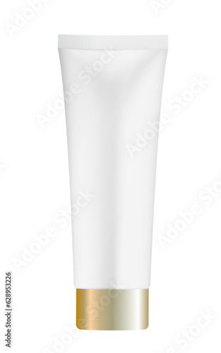 Bottles with spray, dispenser and dropper, cream jar, tube. Cosmetic package.