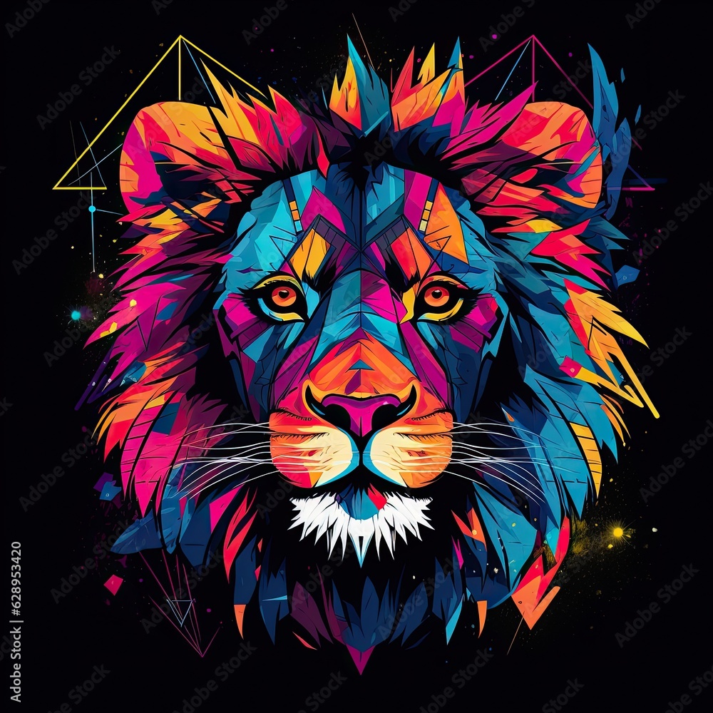 Lion Clip Art or T-Shirt Design