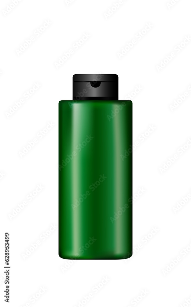 Bottles with spray, dispenser and dropper, cream jar, tube. Cosmetic package. Bottles with spray, dispenser and dropper, cream jar, tube. Cosmetic package.