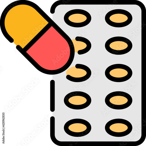 medicines color style icons