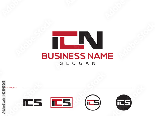 Minimalist ICN ic Modern Letter Logo Icon For Your Store