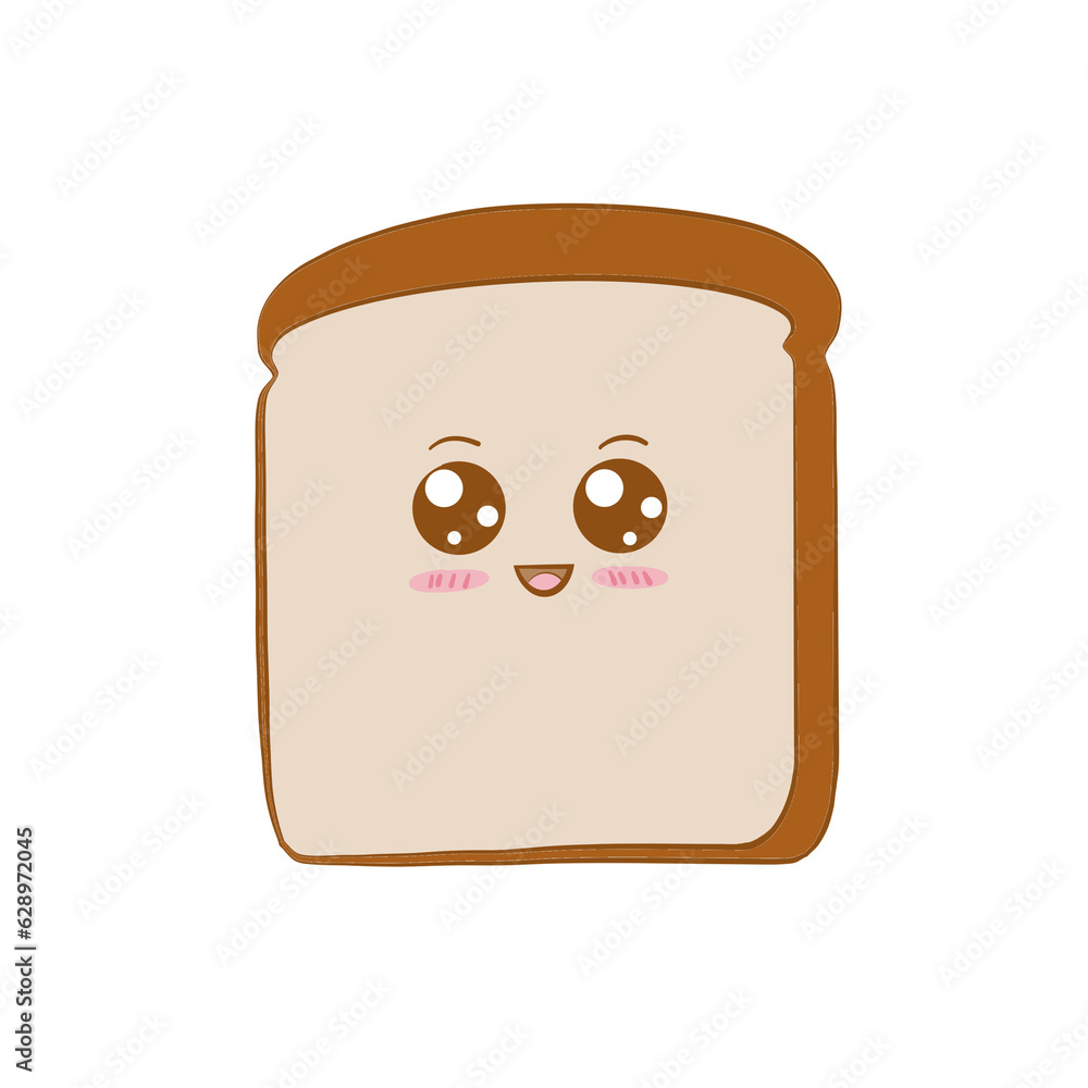 White bread for on a white background White bread for on a white background