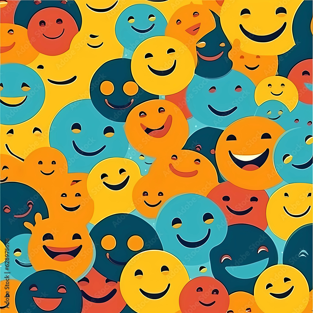 seamless pattern with faces seamless pattern with faces