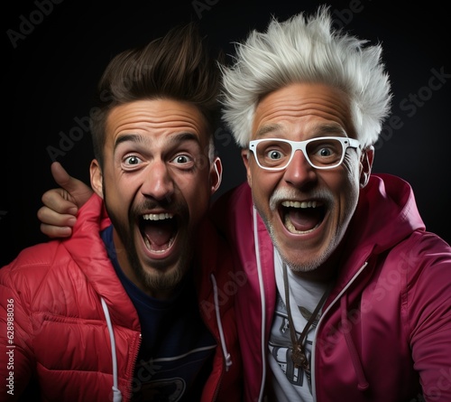 eccentric male couple, gene...