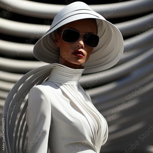 Glamour fashion portrait of...