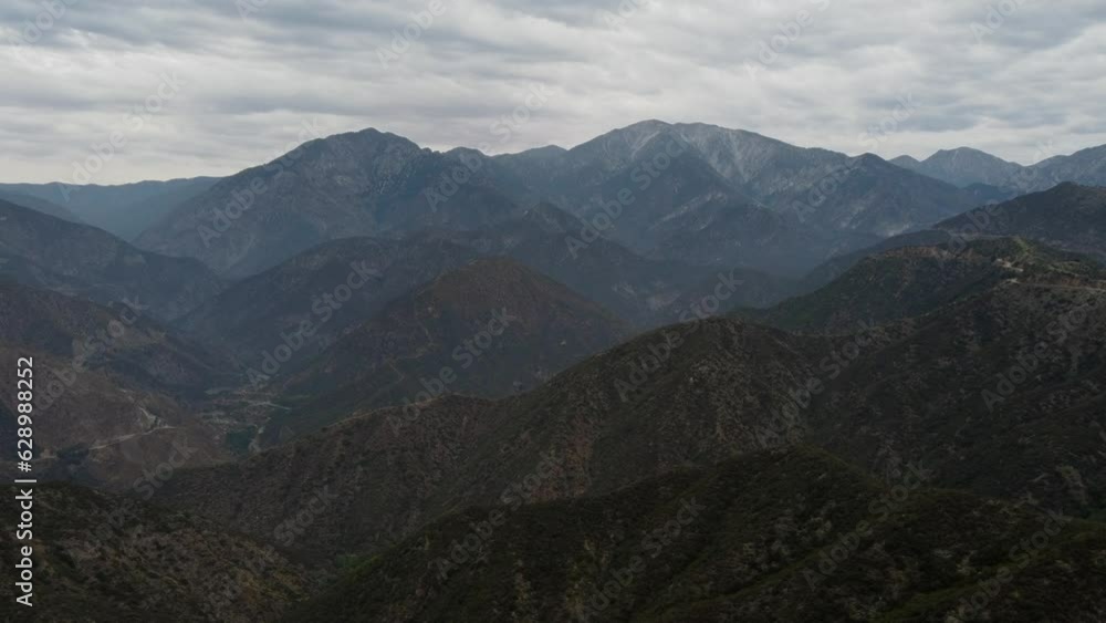 View of Angeles National Forest near Mount Baldy from Glendora Ridge View of Angeles National Forest near Mount Baldy from Glendora Ridge