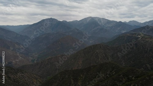 View of Angeles National Forest near Mount Baldy from Glendora Ridge