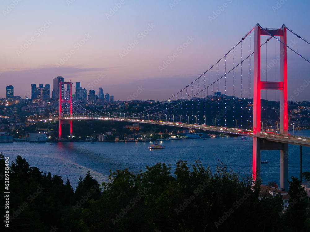 Fototapeta premium Bosphorus at Blue Hours