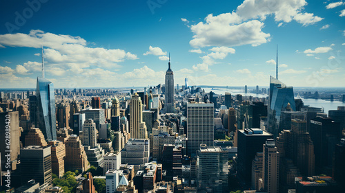 new york city, united states of america, usa.generative ai © S...