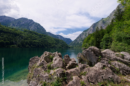 Leopoldsteinersee bei Eisenerz in der Steiermark, Österreich photo