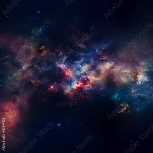 Space background deep space full stars shiny beautiful. Generative A